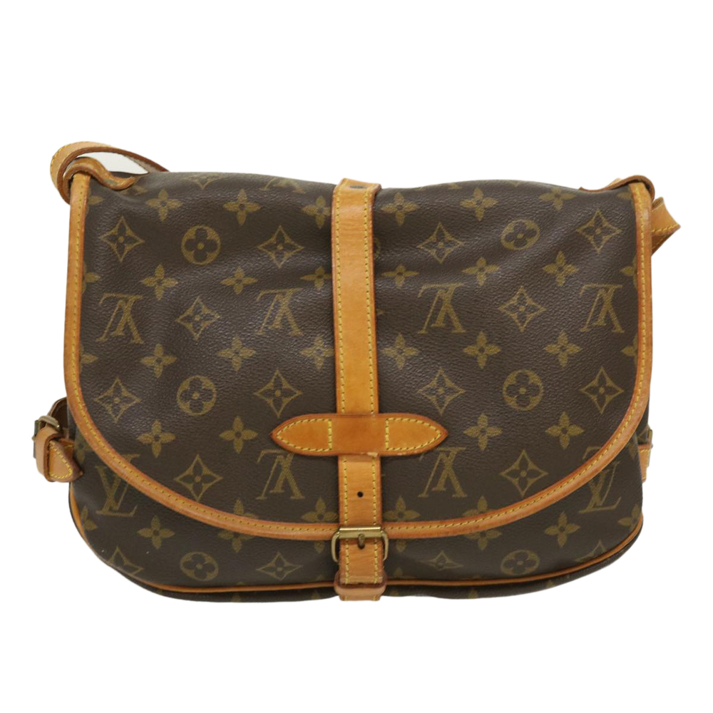 LOUIS VUITTON Monogram Saumur 30 Shoulder Bag M42256 LV Auth 29987 - Picture 2 of 16
